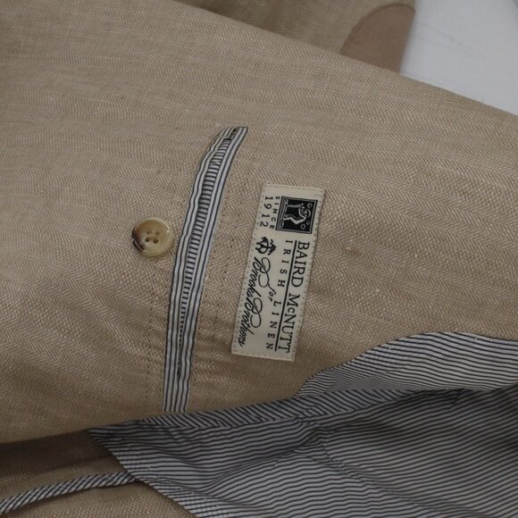 Brooks brothers Baird mcnutt sport coat Mens 46R madison 1818 herringbone linen - Picture 12 of 15